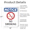 Signmission No Smoking OSHA Notice Sign, Plastic, 18in W x 24in L, 2PK OS-2PACK-NS-P-1824-V-14808 - alternate 3